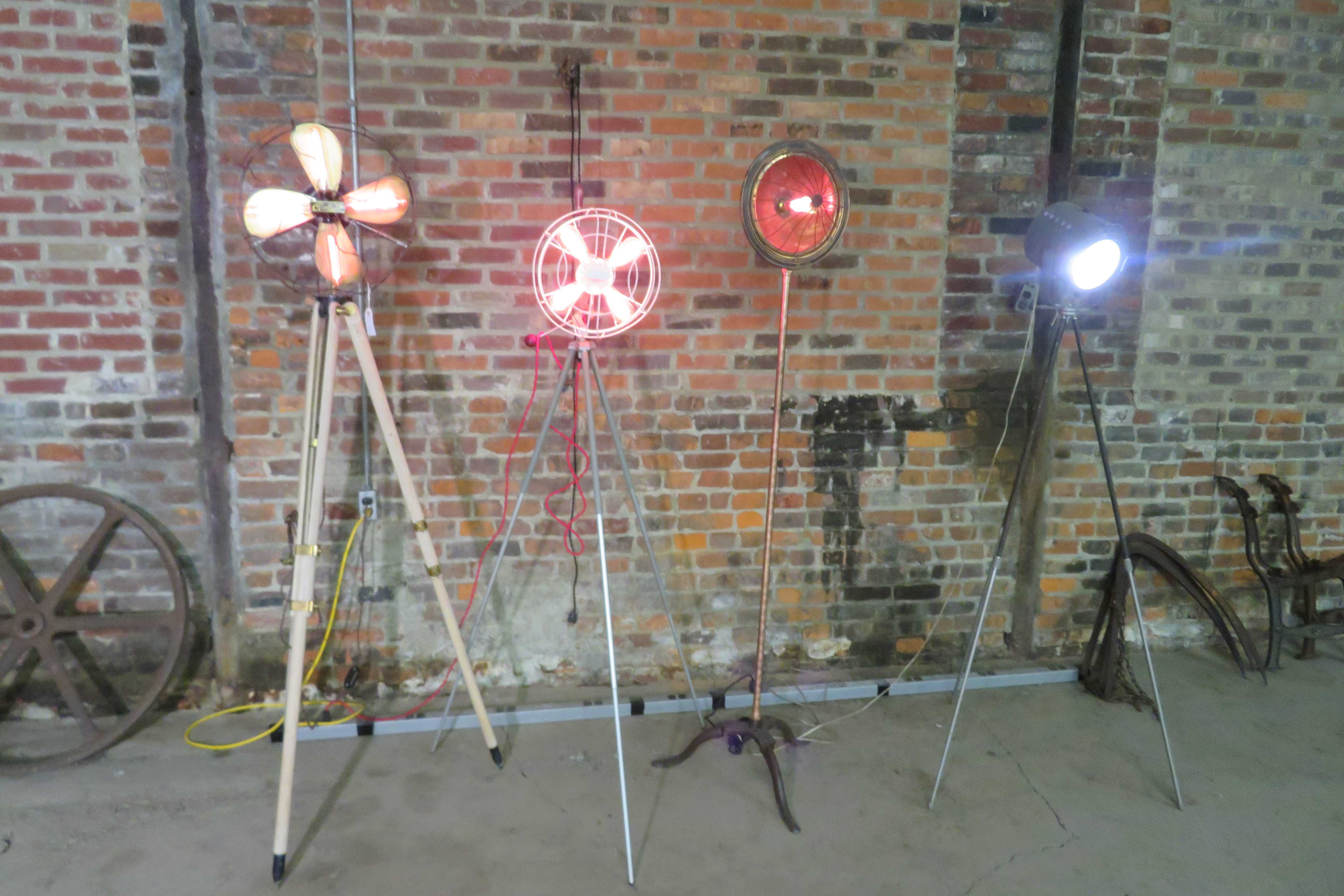 Vintage Fans, Industrial, Heywood Wakefield, Ball Jars, Zinc Lids, Tools, Cast I