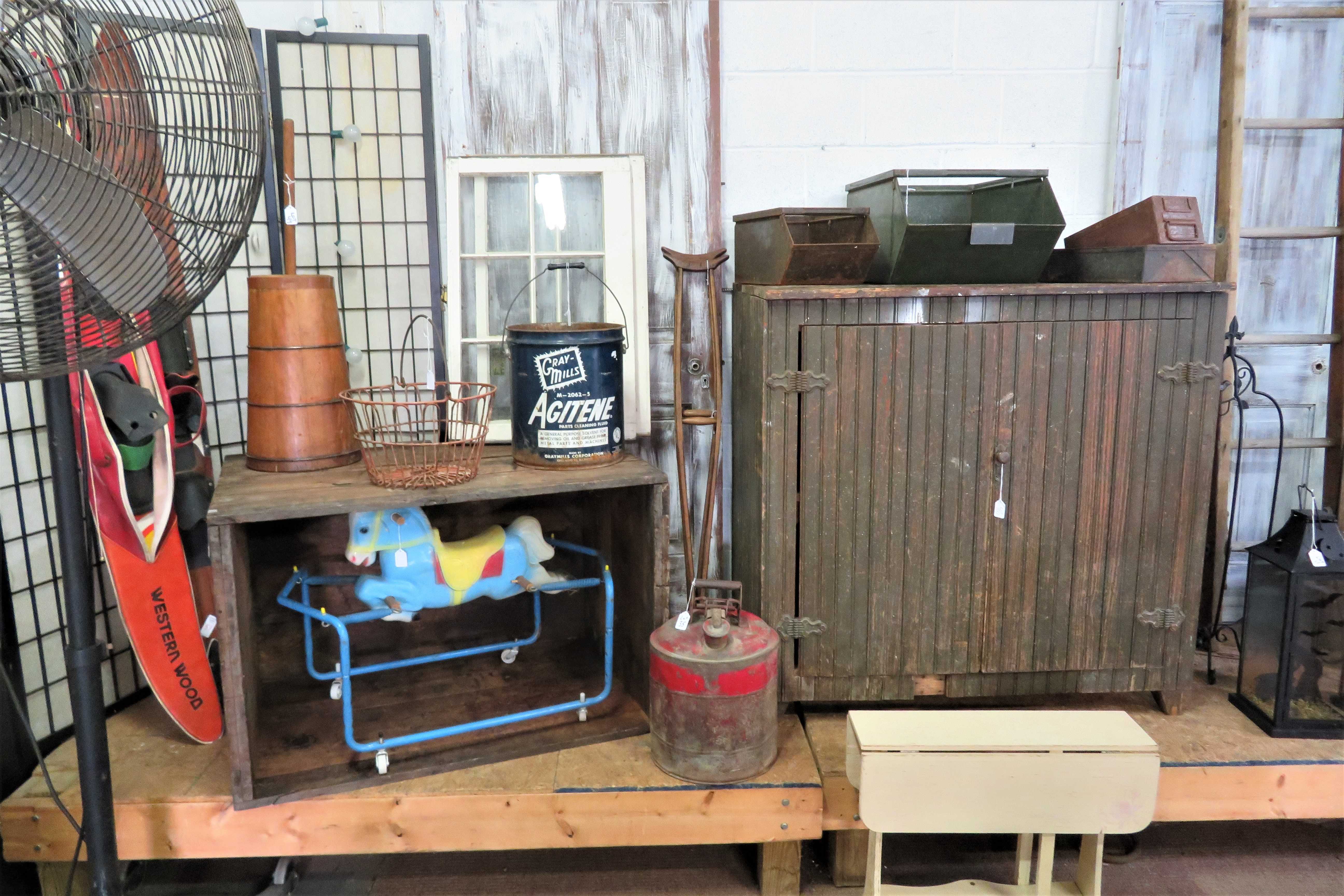 Antiques Primitives Signs Peddle Car Posters Roseville  Mantle Clock Candy Machi