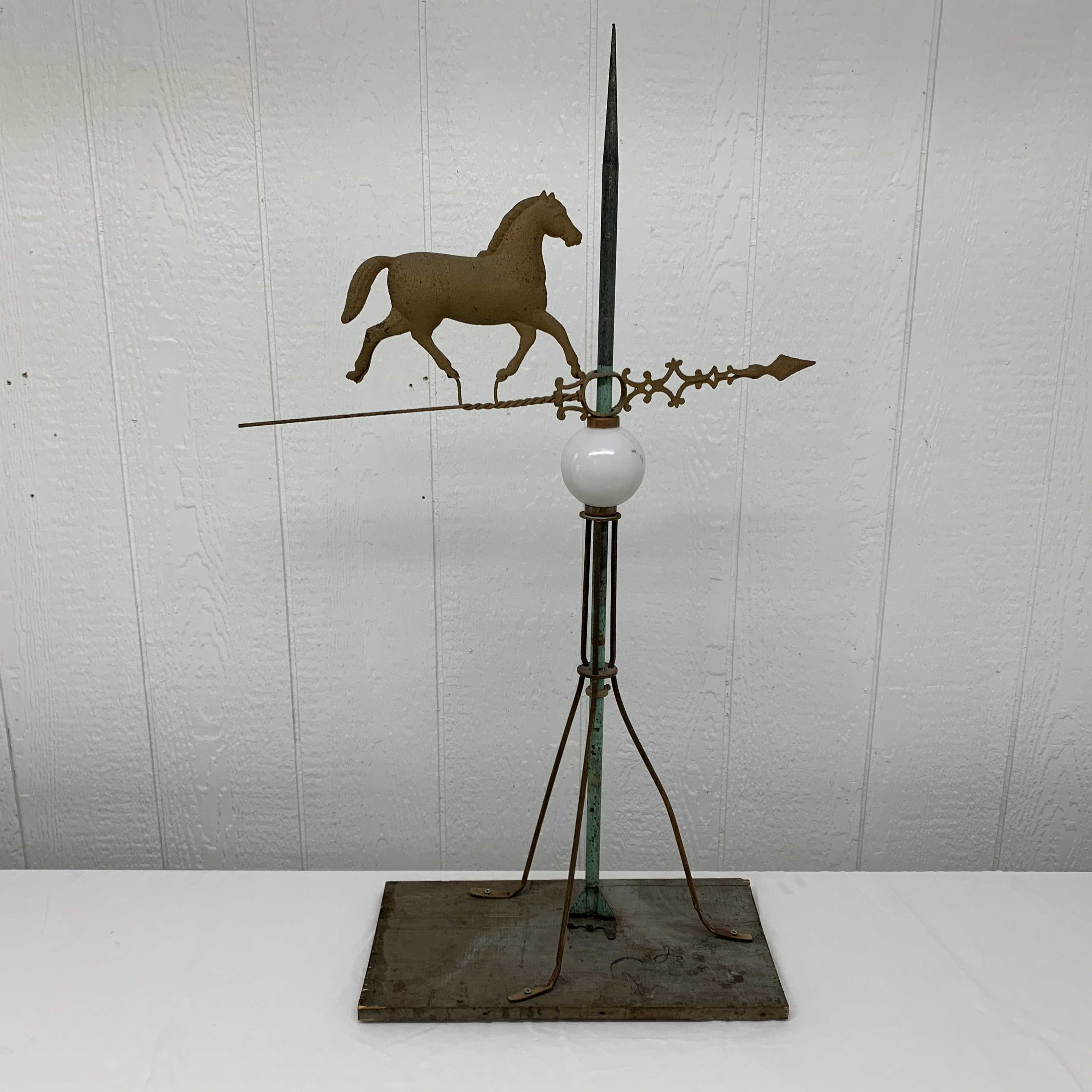 Antique Horse Weathervane/Lightning Rod Shipshewana Antique & Misc