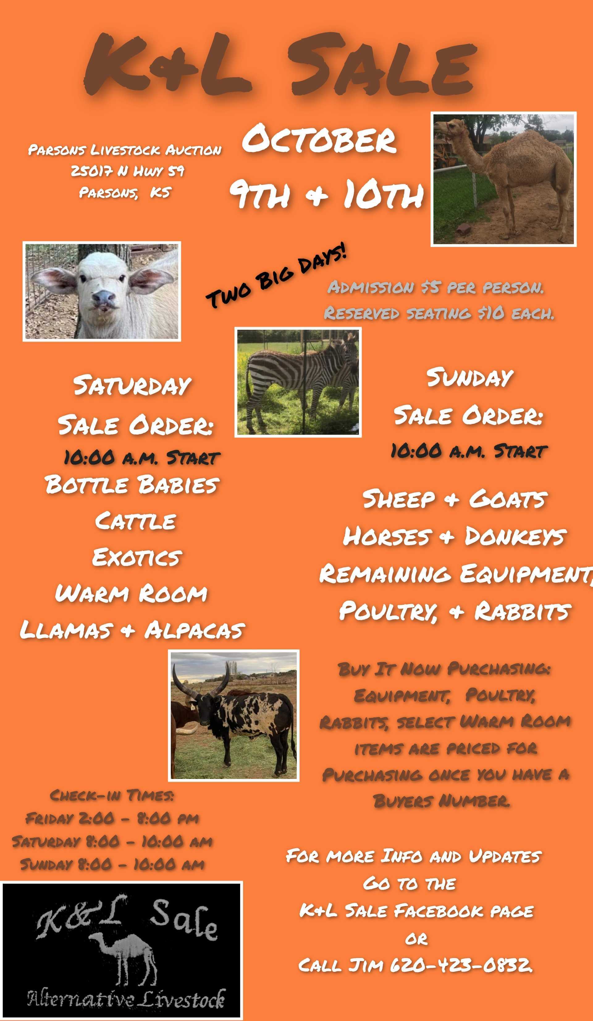 K&L Sale Fall 2021 Auction  (October 9th & 10th)