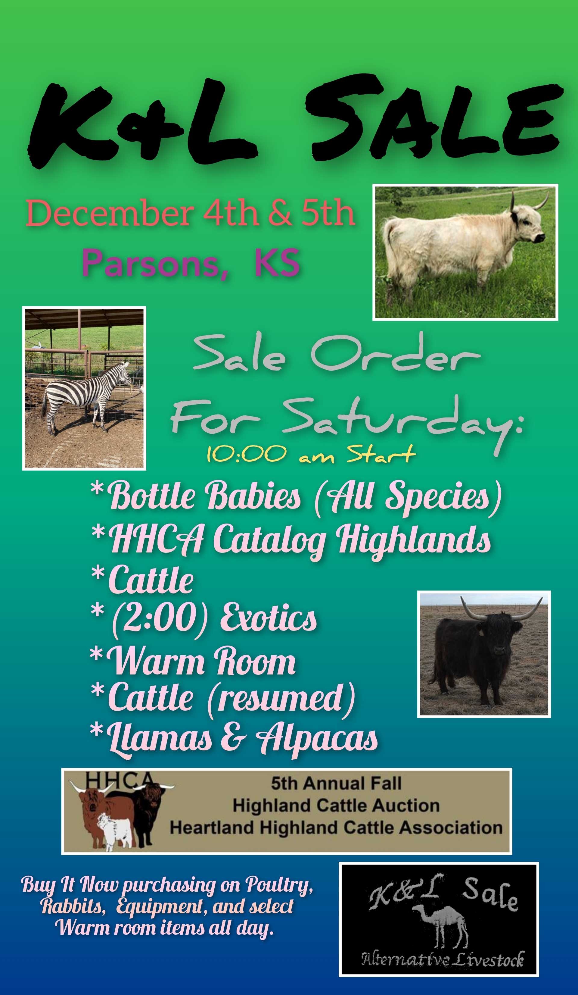 K&l Sale (December 4th & 5th, 2021)