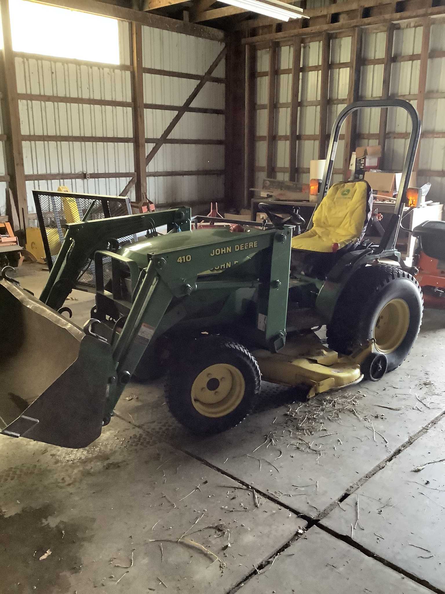 J/D TRACTOR FARM EQUIP, TRAILERS, ATV, BOAT, FURNITURE
