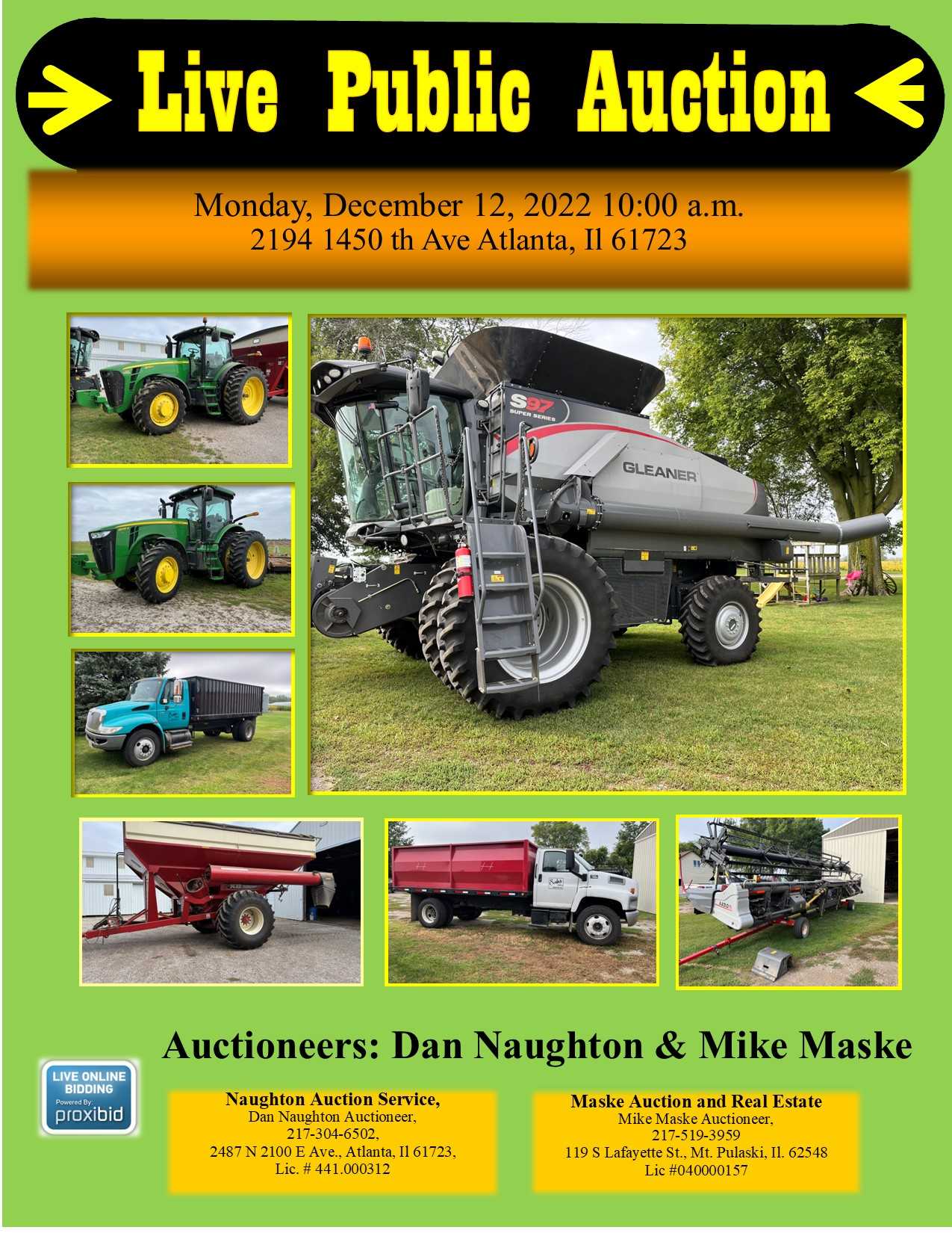 Bill Sahs Farm Closeout Auction
