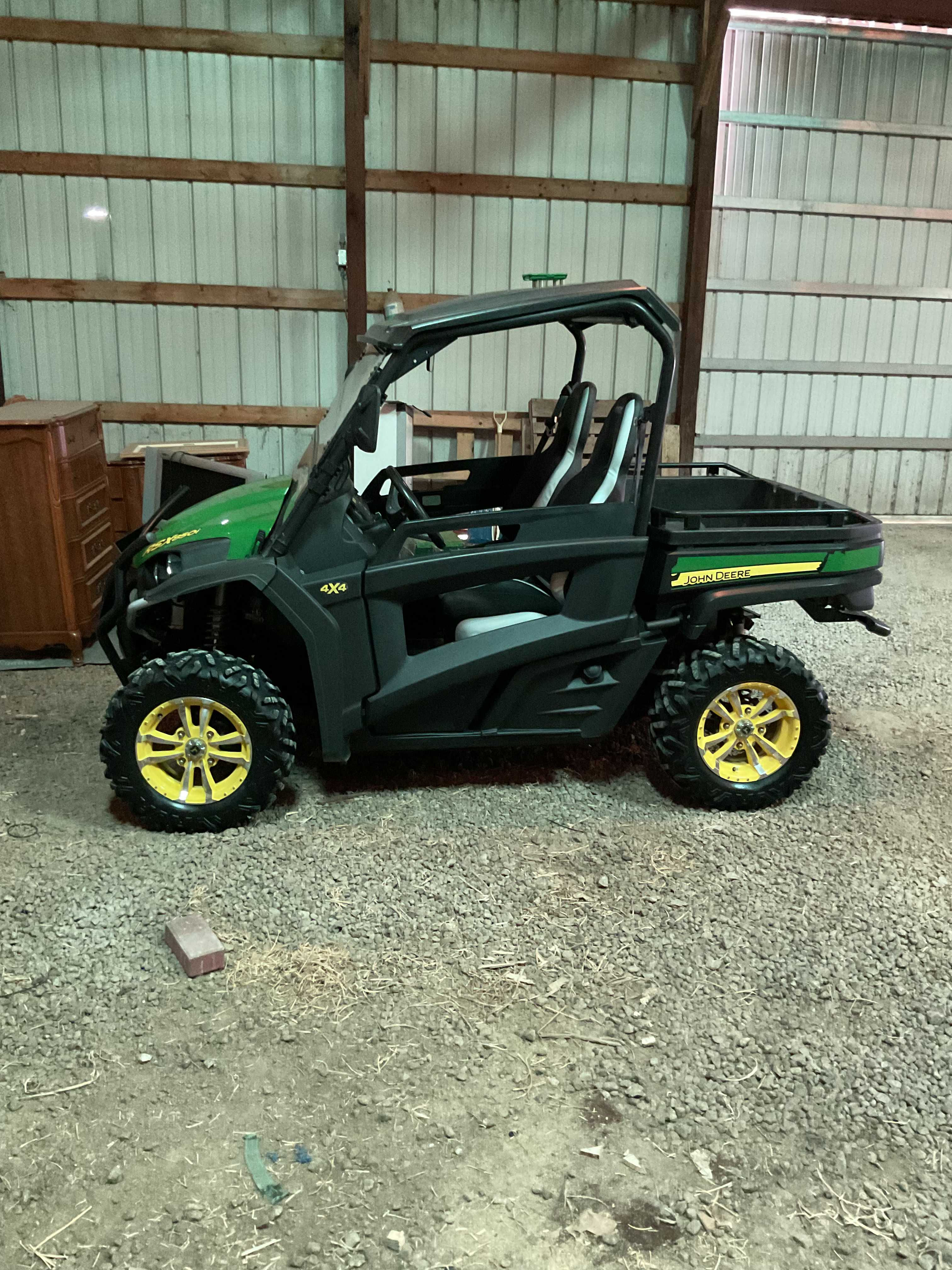 J/D GATOR, J/D MOWER, HARLEY GUNS FURNITURE, BACKHOE, MORE!