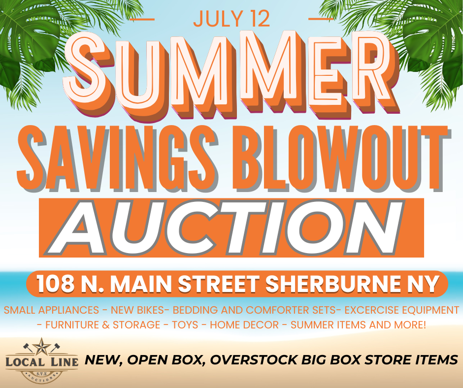 Auction teaser for Summer Savings Blowout: New Item Auction!