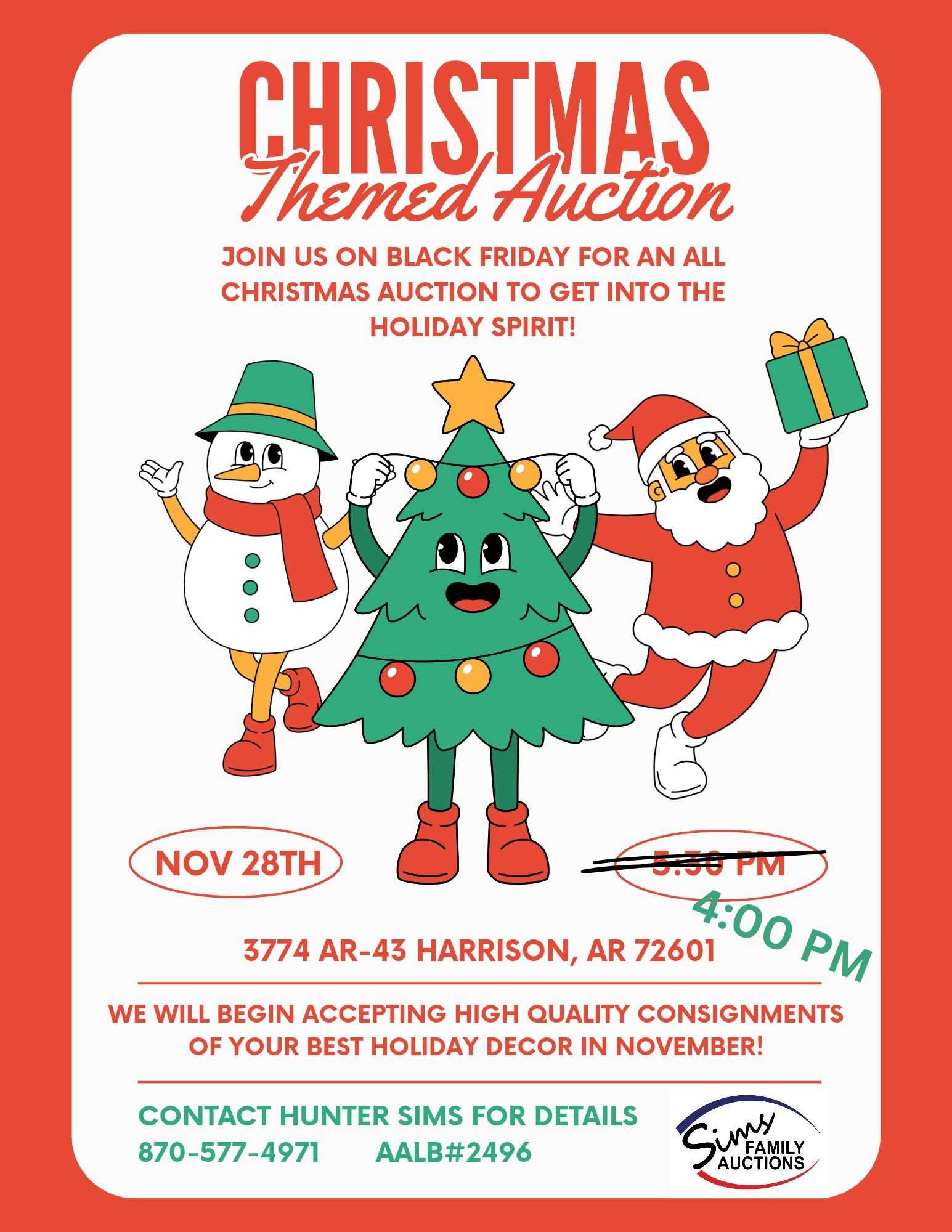 BLACK FRIDAY CHRISTMAS AUCTION