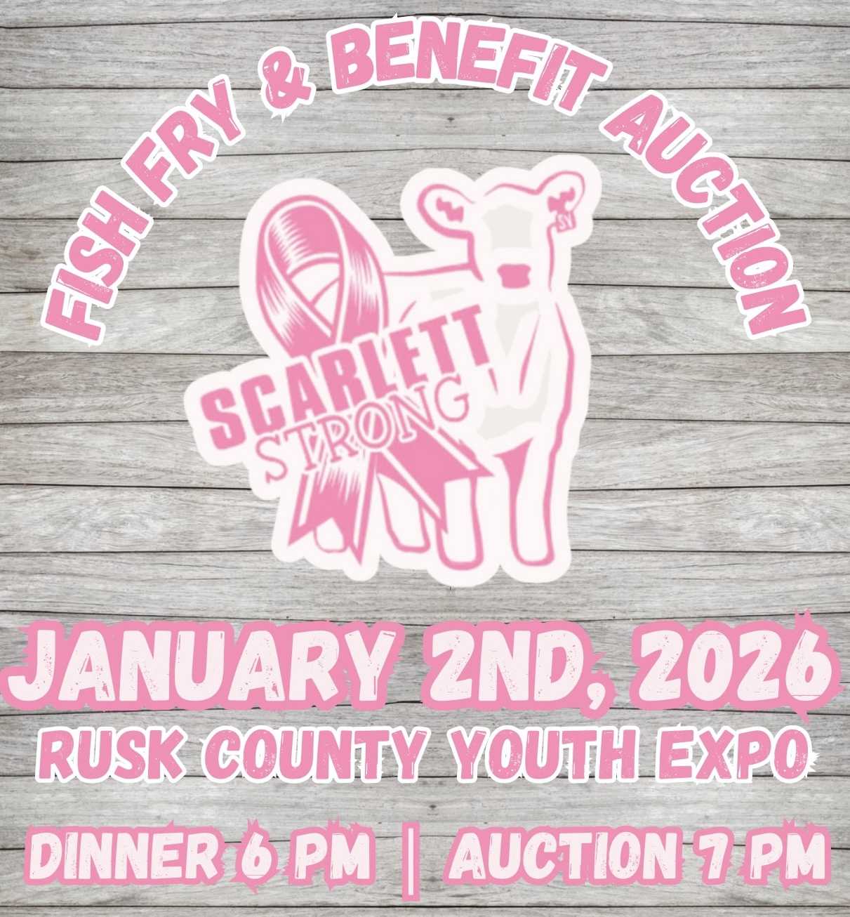 Auction teaser for Scarlett Strong Benefit Auction