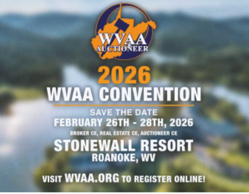 Auction teaser for West Virginia Auctioneers Association Benefit Auction 