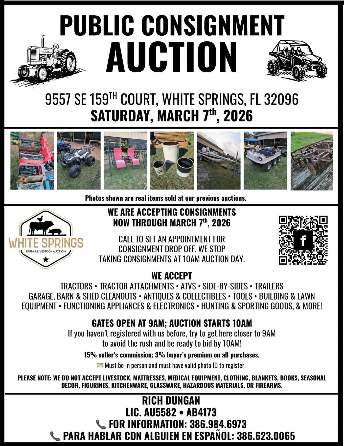 Auction teaser for 03.07.2026 Public Consignment Auction