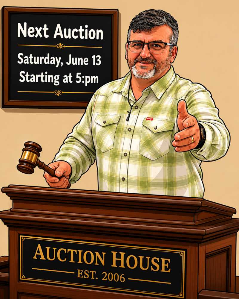 Auction teaser for Consignments & New Items Auction - 6/13/2026