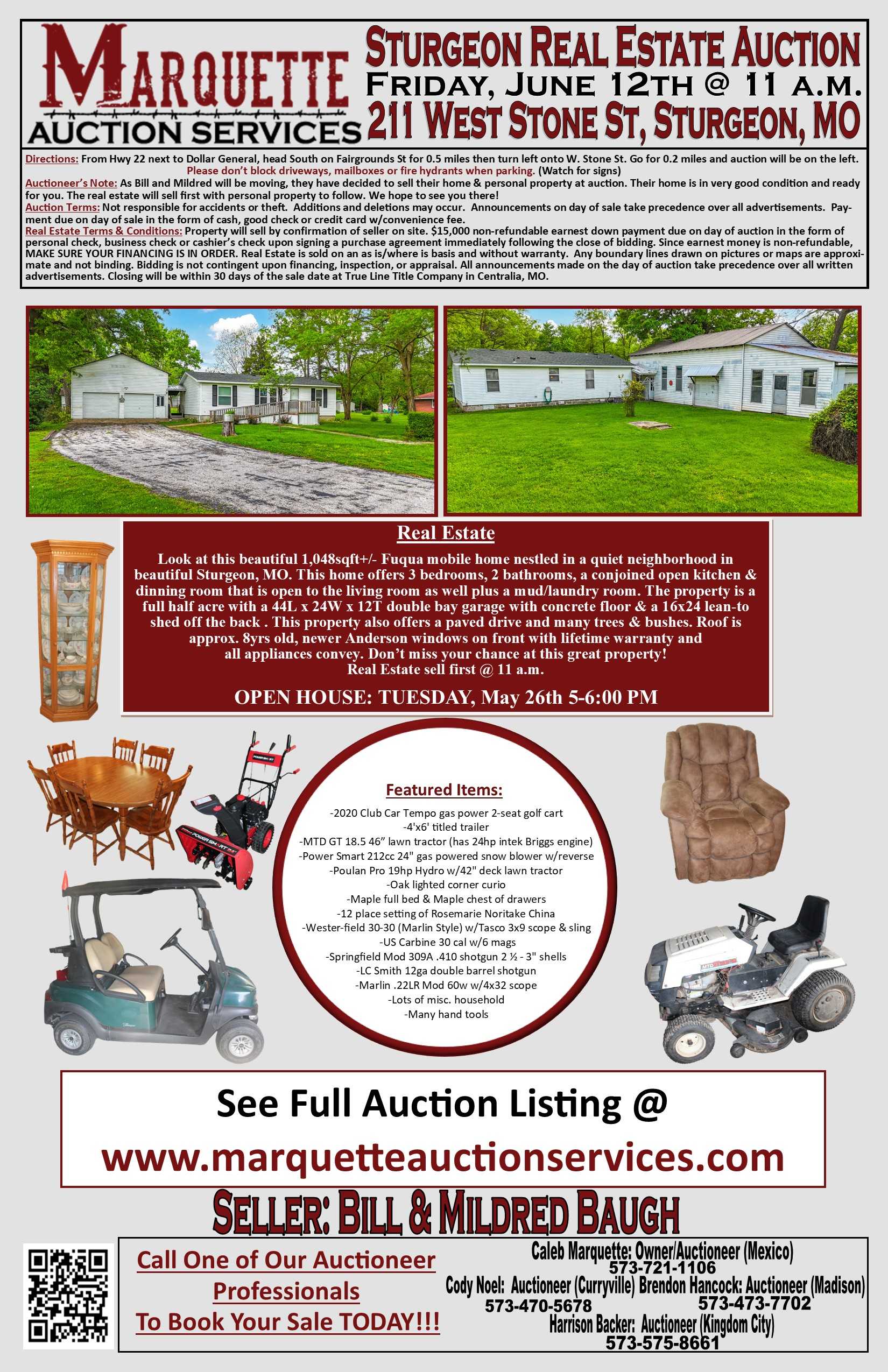 Auction teaser for Baugh Auction