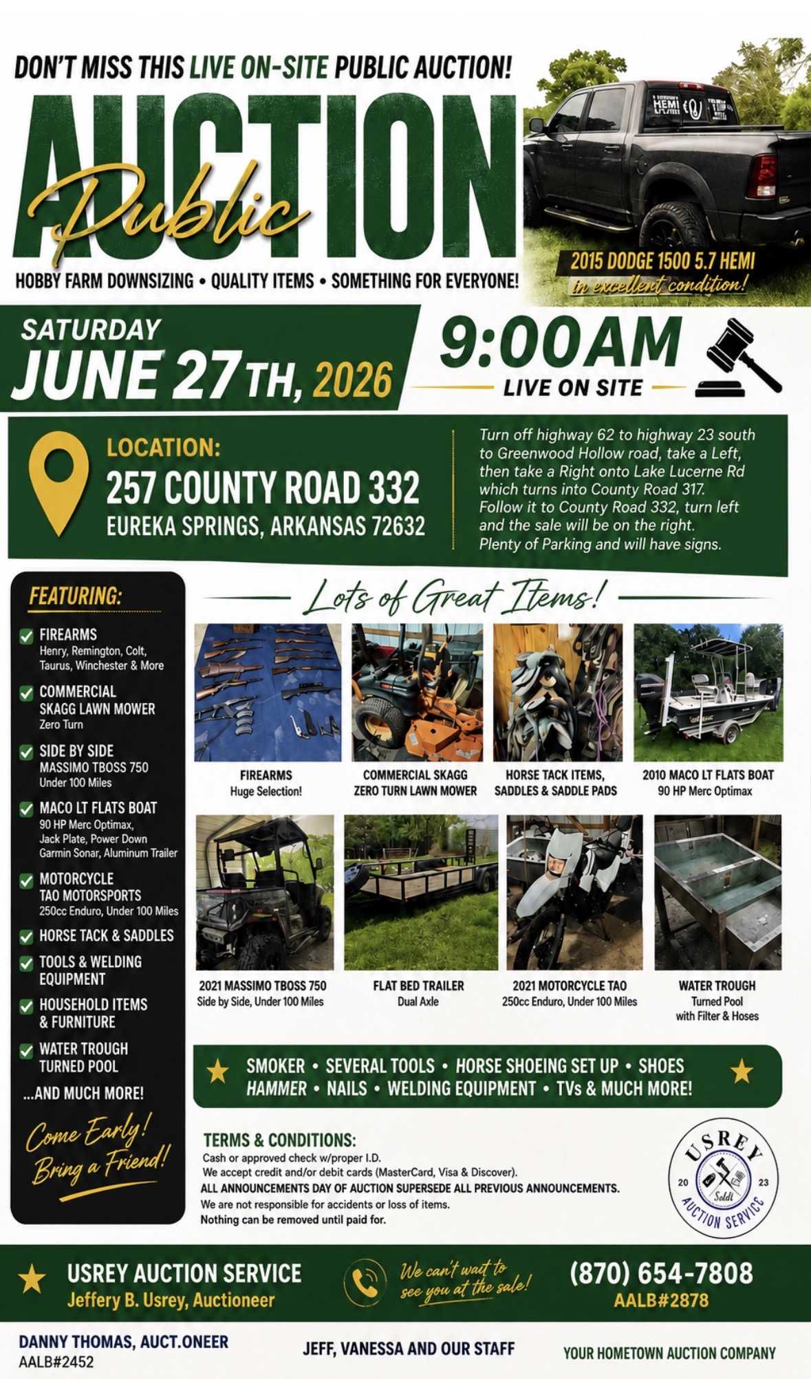 Auction teaser for Live On Site Auction