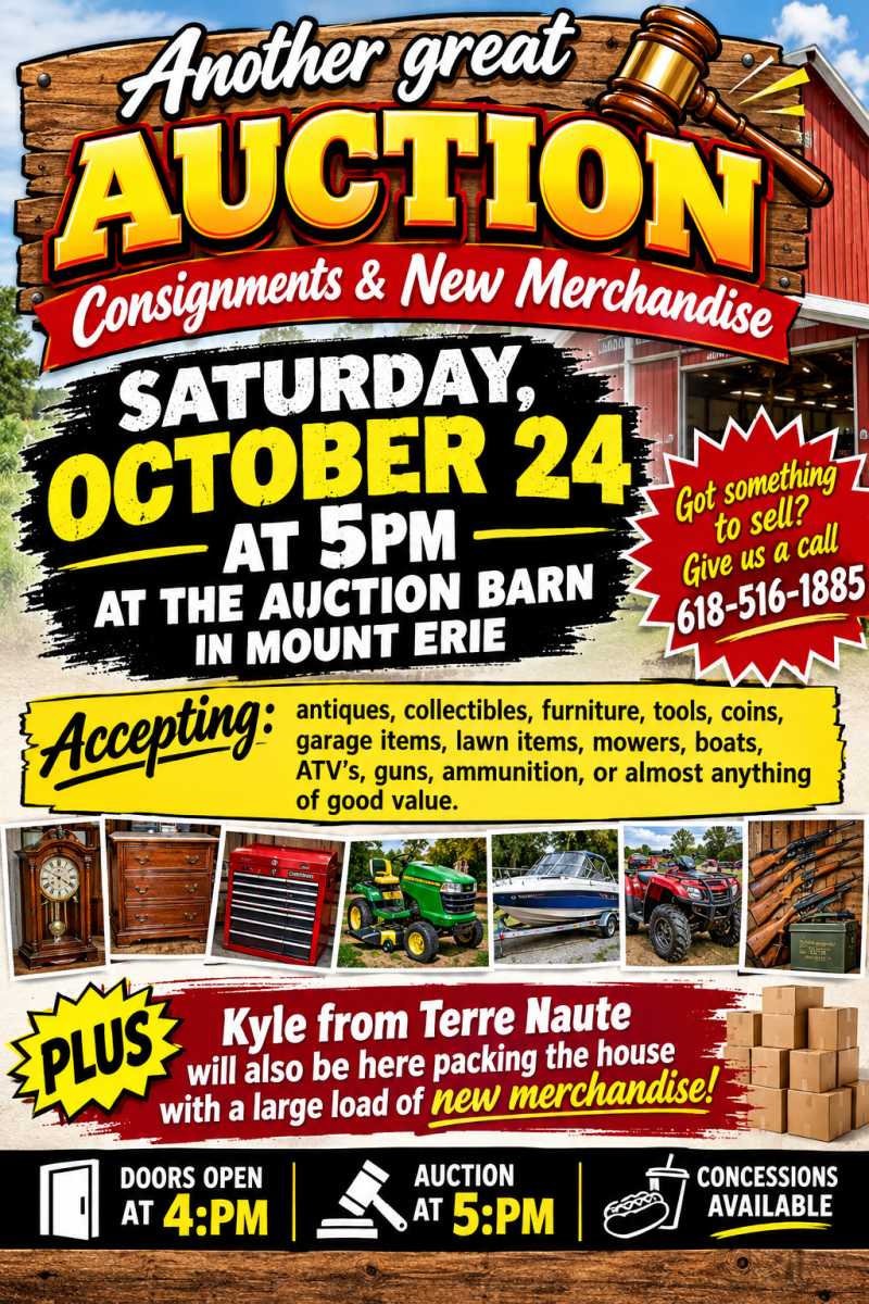 Auction teaser for Consignments & New Merchandise Auction - 10/24/26