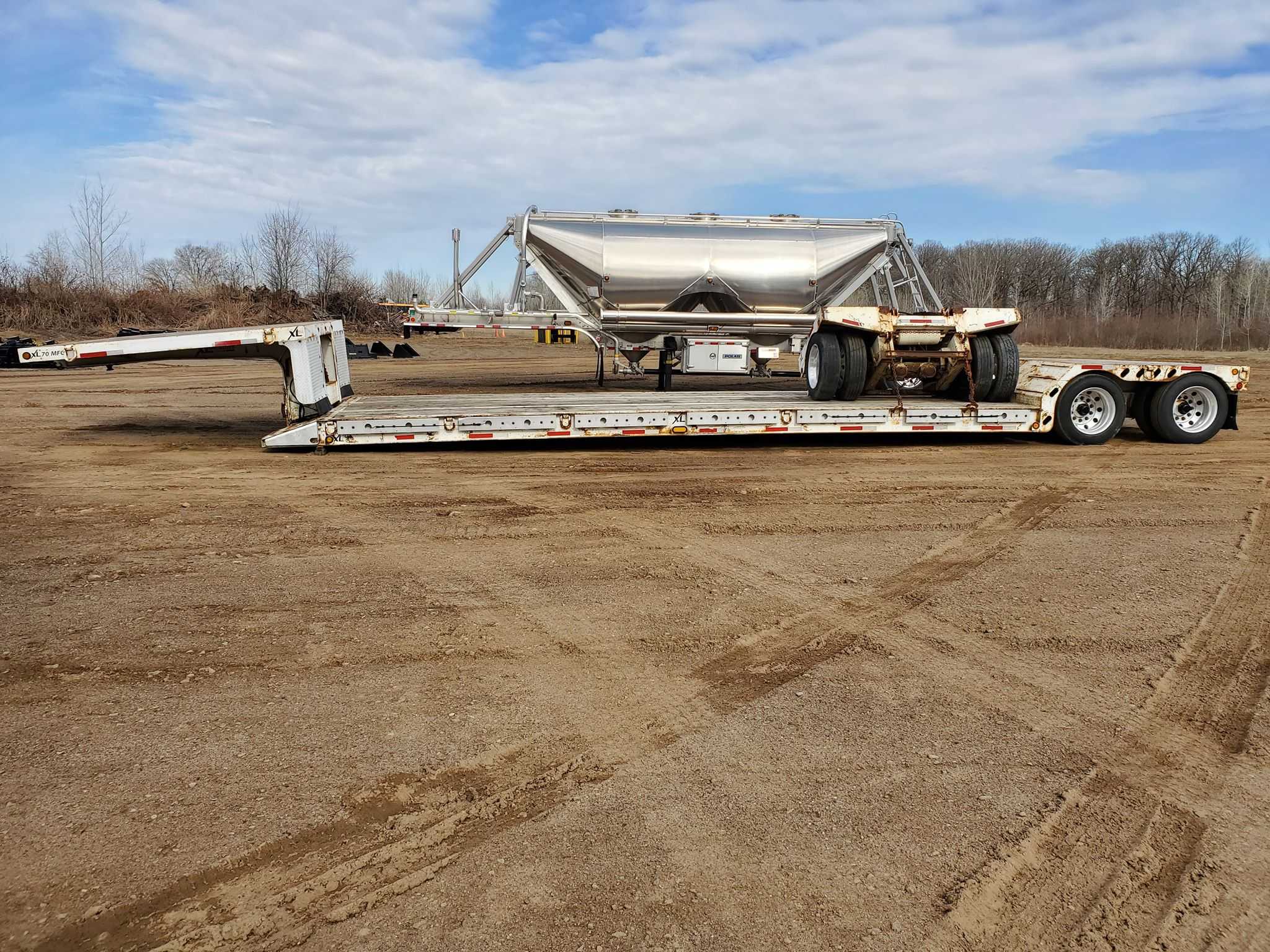 06 Xl 70 41 Double Drop Tri Lowboy Heavy Equipment Truck Trailer