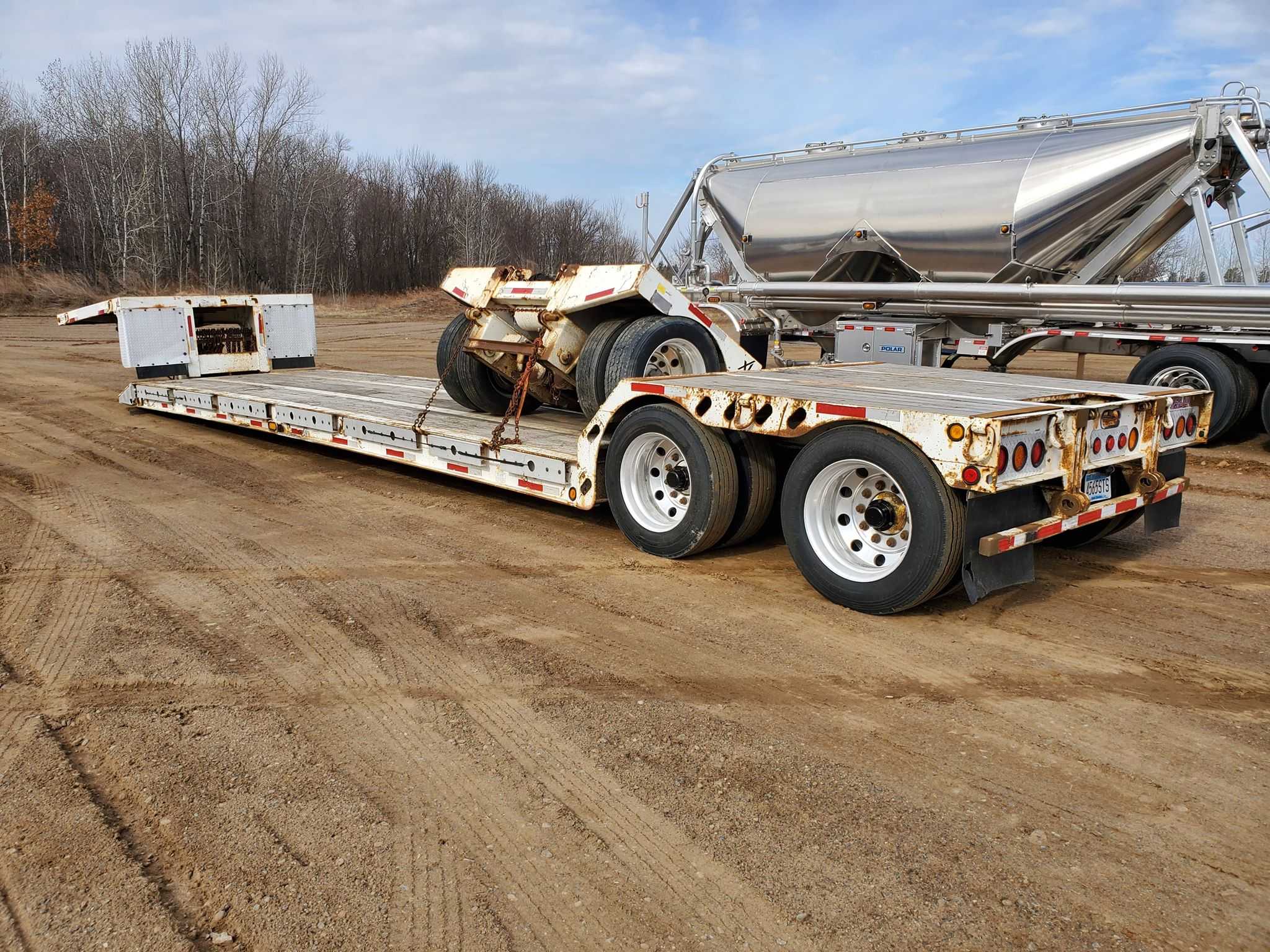 06 Xl 70 41 Double Drop Tri Lowboy Heavy Equipment Truck Trailer